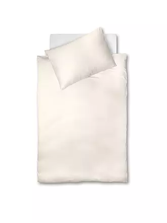 FLEURESSE | Linge de lit en jersey interlock 70x90cm/140x200cm Sauge | creme